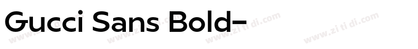 Gucci Sans Bold字体转换